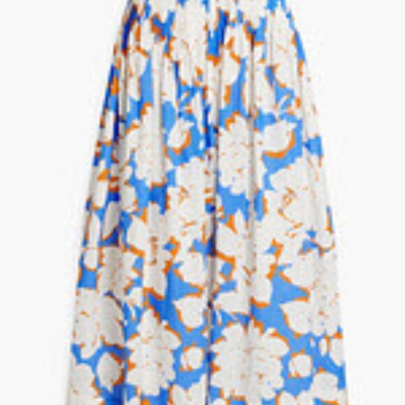 NICHOLAS Amabelle pintucked floral-print linen midi skirt - Picture 2 of 2